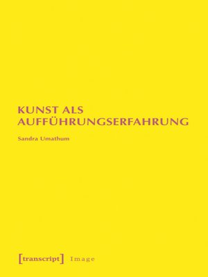 cover image of Kunst als Aufführungserfahrung